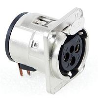 Switchcraft E5FRA Connectors 5 POS RECEPTACLE R/A
