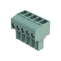 HARTING 14310215402000 Pluggable Terminal Blocks har-flexicon, 2pin female, horizontal, w/ screw termination - 30-14AWG, 10Amps, pitch 3.81mm