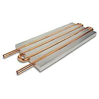 Advanced Thermal Solutions ATS-TCP-1002 Tubed, 4-Pass Tubed Cold Plate, IGBT, No Finish, 0.009C/W at 1 GPM, 4-Pass, 305x127x15mm