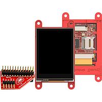 4D Systems gen4-uLCD-24PT-PI Resistive 2.4" gen4 LCD pack for Raspberry Pi with gen4-uLCD-24PT, 4D Serial Pi Adaptor + Cable