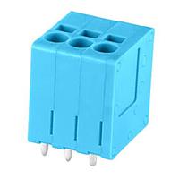 Same Sky (formerly CUI Devices) TBL-0018-350-03BE Fixed Terminal Blocks 3 Poles, Screwless, Vertical, 3.50 Pitch, 24-16 (AWG), Terminal Block Connector