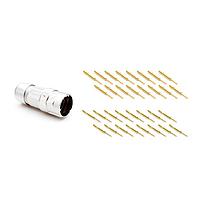 Amphenol SINE Systems MA5CAP1600-S2-KIT Standard Circular Connector 16 position straight plug connector kit, Checkmate , P type, counter-clockwise insert, 7.5-11mm cord grip, male contacts included