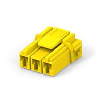 AMP Connectors - TE Connectivity 1747995-4 Headers & Wire Housings GHC EYELET 6.2 3POS PLUG HOUSING YELLOW