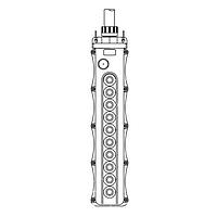 Molex 1301260292 Push Button Pendant 5060 W/505B-RM 505SW-1NONC, (3) 505SW-1