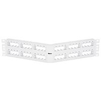 Panduit CPPA48FMWWH Wire Ducting & Raceways Mini Com 48 port Flush Mount Angled Patc