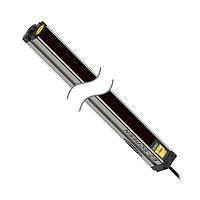 Banner Engineering SLSE14-1800Q8 Emitters EZ-SCREEN Emitter; Resolution: 14 mm; Range: 6 m (20 ft); Defined Area: 1800 mm (70.9 in); Housing Length: 1869 mm (73.6 in); Connection: 8-pin M12 Connector; No test input
