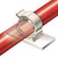 Essentra Components 460317 Wire Saddle Adhesive Cable Clamp, .441 in Holding Dia