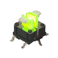 E-Switch TL3265RQSCLR Tactile Switch TACT, 50mA 12VDC, SPST-NO Off-(On), Surface Mount Gull Wing