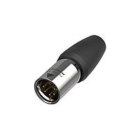 NEUTRIK NC5MX1-TOP Connectors XLR cable end X1-TOP series 5 pole male - nickel/gold - IP 65 and UV rated for cable OD 5 - 10 mm