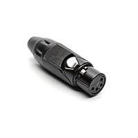 Amphenol Audio AX4FB0M-AU Connectors 4P SOCKET F PLUG BLKGLD W BLK MRK SLV