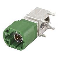 Rosenberger D4S20G-400A5-E PCB Connectors Right Angle Plug PCB w/Housing T&R Green