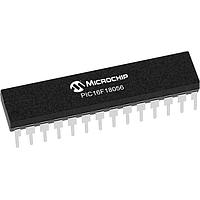 Microchip Technology PIC16F18056-E/SP MCUs 28KB Flash, 256EE, 2KB RAM, 10b ADC, PWM, CCP, HLT, WDT, PPS, EUSART, SPI/I2C