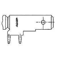 AMP Connectors - TE Connectivity 63951-1 (Cut Strip) Tab TAB FASTON 250 Cut Strip of 100