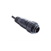 Amphenol LTW PWE-05AMMM-SL7A03 Specialized Cables Power, PWE, Plastic, 8A, 05 pins, Male Connector, Male Contact, Straight, Screw Thread, Overmolded, Length 3000mm, IP67