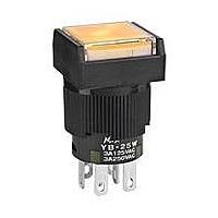 NKK Switches YB25RKG01-5D-JD Pushbutton Switches SHORT BODY PSHBUTTON ILLMNTD/PANEL MNT