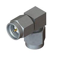 Amphenol SV Microwave SF2993-6005 RF Adapters - In Series SMA Male to Male Right Angle Adapter