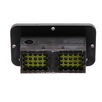 Amphenol SINE Systems ARC12-40PAR Sockets 40 Position, Receptacle, Pin Contact, Size 16, Threaded Insert for Jackscrew, Keyed A, Flanged, Reduced Diameter Rear Seal