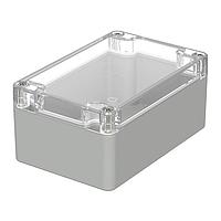 BOPLA 02215100 Industrial ENCLOSURE, EUROMAS PC, 120 X 80 X 55MM, CLEAR LI, POLYCARBONATE, RAL 7035 BASE, M 215 G [330812060]