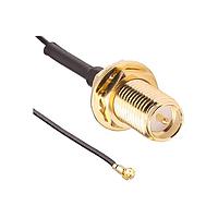 Linx Technologies - TE Connectivity CSJ-RGFB-100-MHF3 RF Cable Assemblies RP-SMA to MHF3 100mm 0.81 OD