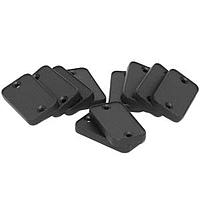 Hammond Manufacturing 1455DPLBK-10 Panel, End BlackSolidBezel/PK10 For 1455D602/802