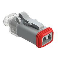Amphenol SINE Systems AT06-2S-LED1230 2-Way Plug 2-Way LED 12V Clear SR01 Grey