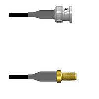 Amphenol Custom Cable Q-0L02Z0008144i RF Cable Assemblies BNC-SP/SMA-SJ RG58 144I