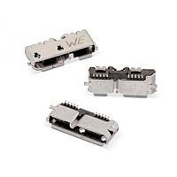 Wurth Elektronik 692622030100 Micro USB Type B Connectors WR-COM 3.0 TypeB SMT 10Pin Hztl FemlMicro