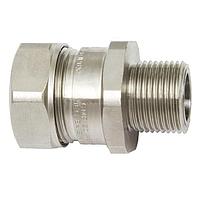 HellermannTyton LTP32-M32-EXD Conduit Fittings & Accessories Hazardous Area Liquid-Tight Flex Met Comp Fitting, Ins Throat, Straight, M32 Metric Thread, 1.0" (32mm) Dia, Metal, 1/pkg