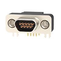 NorComp 581-M09-213L461 Micro-D D-Sub Connectors Female Miniature D-Sub 9 Position Right Angle Vertical Solder