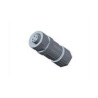 Amphenol LTW MSDP-04BFFC-SL7001 Circular Metric Connectors M12 Circular Metric Connector, D Code, Plastic, 4A, 04 pins, Female Connector, Female Contact, Straight, Screw Thread, Crimp, Field Installable, F4.0 - F8.0mm, IP67 Mated