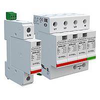 CITEL DS44S-320 DIN Rail AC Power Surge Suppressor Din Rail AC Power Surge Suppressor, 40kA max, 415/240V Split Phase, 4P