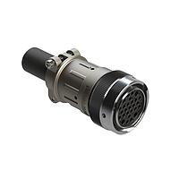 Amphenol SINE Systems AHDM06-24-27SR-059 Connectors Plug Kit, shell size 24, 27 positions, socket, reduced diameter seal, wide thread, cable clamp backshell