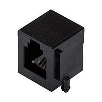 Same Sky (formerly CUI Devices) CRJ029-G-TH Modular RJ jack, 1 port, 4P4C, gold flash, mounting flange, unshielded