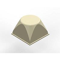 3M Electronic Specialty SJ-5514 (WHITE) Bumper SQ BASE CONE WHT 4 PER PAD