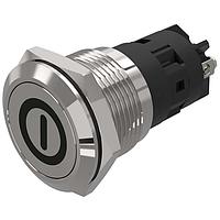 EAO 82-5152.1000.B001 Anti-Vandal 16 mm, Pushbutton, Stainless steel, flush/flush, Solderingterminal, Momentary, Silver Contacts