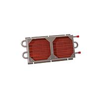 Aavid AS04-10G01SB-D9 Tube-Fin Liquid-to-Air Heat Exchanger, Stainless Steel, Copper Tube-Fin, w/115VAC Kona Fan Kit