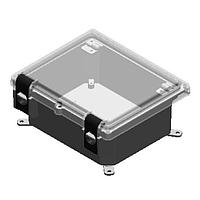 Serpac I342HL,TGBC Hinged Latch POLY N4 HNGD-GY/CLR 11.75 X 9.98 X 5.45"