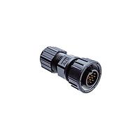 Amphenol LTW CDU-14BFMA-SL7001 Standard Circular Connector Ceres, Middle Size, Plastic, 5A+2A, 14 pins, Female Connector, Male Contact, Straight, Screw Thread, Solder, Field Installable, F4.0 - F9.6mm, IP67
