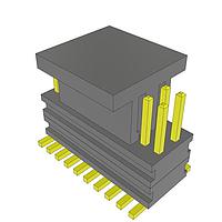 Samtec AW-10-03-G-D-122-100-P-TR Headers 0.80 mm Flex Stack, Surface Mount Micro Board Stacker