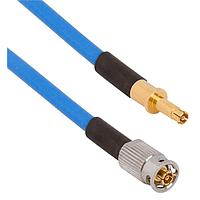 Amphenol SV Microwave FQSMPM-085-P12DSMPM-060 RF Cable Assemblies SMPM F QB to SMPM (Size 12) 6"Cable