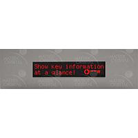 Matrix Orbital BLC2021-AL-R PC Bay Inserts, LCD Characters 20x2 Red Txt Blk B/G B/G Slvr Brk No Key