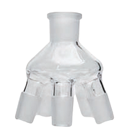 DLAB 18900177 Distilling Spider with 5 Flasks (50mL; NS 24/40)