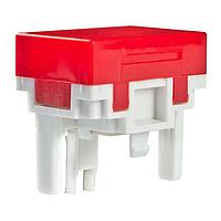 NKK Switches AT4026CJ Button RECT CAP FOR LB RED