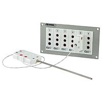 OMEGA TJP4-48-BLANK Jack Panel Assemblies with 3-Prong TC and RTD Connectors (None, ANSI, None)