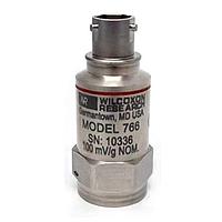 Amphenol Wilcoxon 766-33 Acceleration Sensor Modules Top exit, high frequency, case isolated, 100 mV/g, 10% sensitivity tolerance, 3 pin bayonet connector
