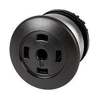 Eaton M22-DRP-S-X Pushbutton Operators MTN MUSHROOM PB BLK BUTTONLESS