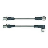 HARTING 21034157405 Sensor Cables / Actuator Cables M12 ML ON FEM 4POL. WITH LED 2M
