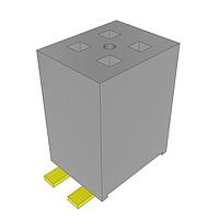 Samtec FLE-120-01-H-DV-A-P-TR Board to Board & Mezzanine Connectors Cost Effective Surface Mount Socket, 0.050" Pitch