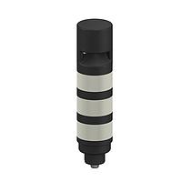 Banner Engineering TL503AOSKQ Tower Lights TL50 Pro Tower Light with IO-Link Sealed Omnidirectional Audible, Standard Black Housing: 3 Lighted Segments; Voltage: 18-30 V dc; Environmental Rating: IP67; Colors: Multicolor; 4-pin M12 Integral QD
