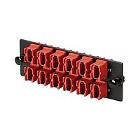 Panduit FAPH1624RDMPO Fiber Optic Cable Assemblies Opticom 100G MPO fiber adapter panel, 16